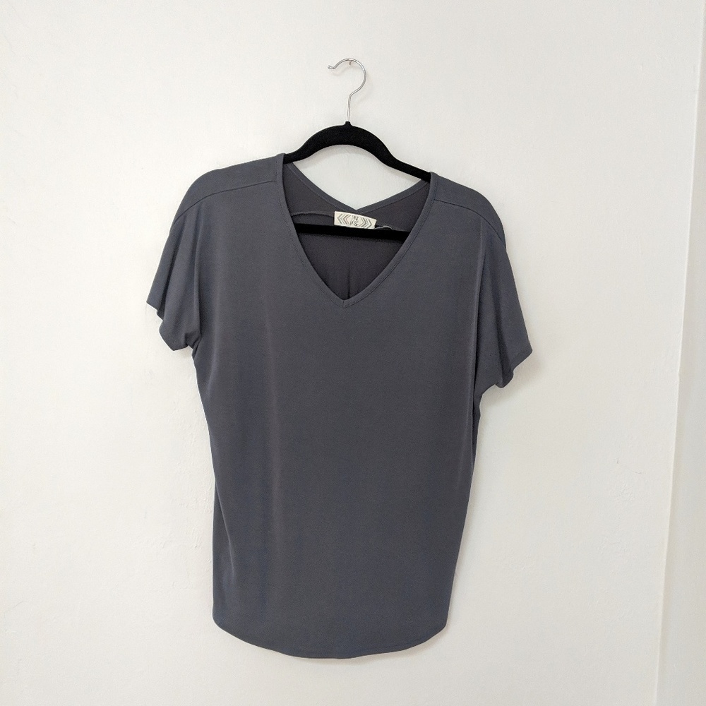 Pink Rose V Neck S